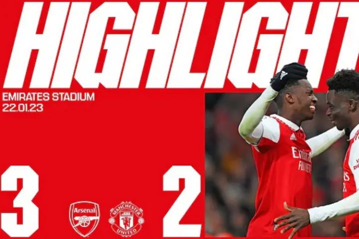 神兵救主!23年英超,恩凯提亚补时绝杀,阿森纳3-2力克曼联